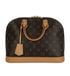 Alma PM, &pound;950, Handbags, Brown, Canvas, Front view